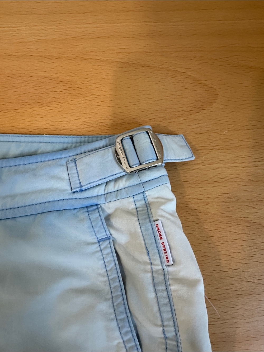 Orlebar Brown Light Blue Men's Swim Trunks - Picture 2 of 4
